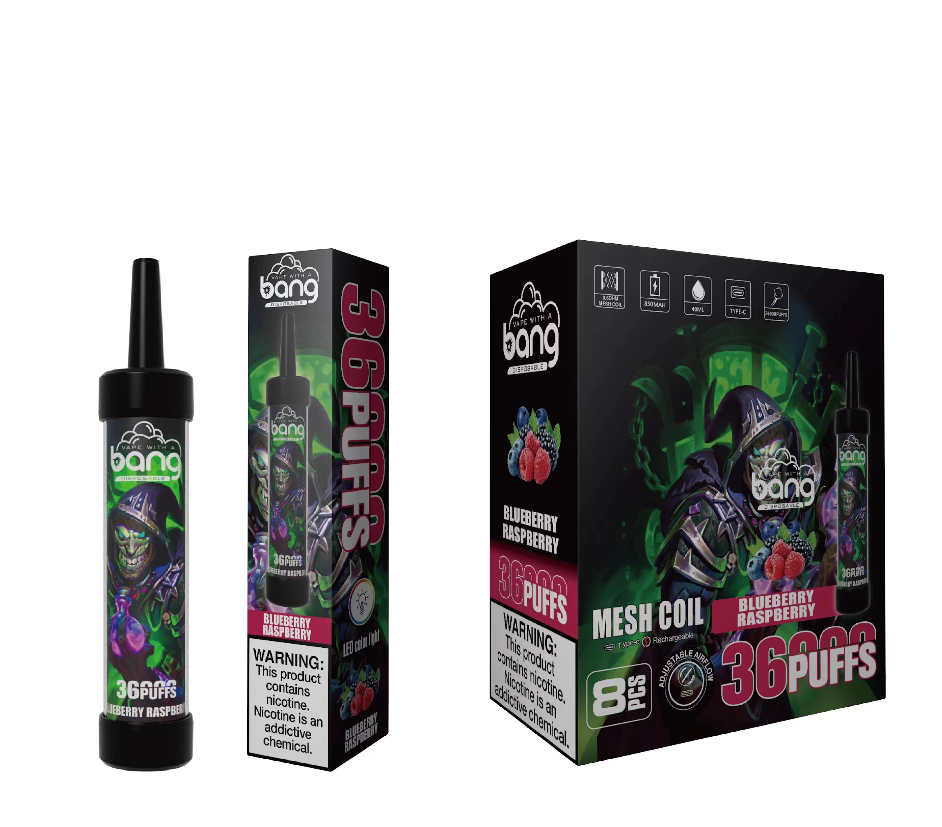 Bang 36000 Puffs Disposable DTL LED Light Vape Pen - Vapo247
