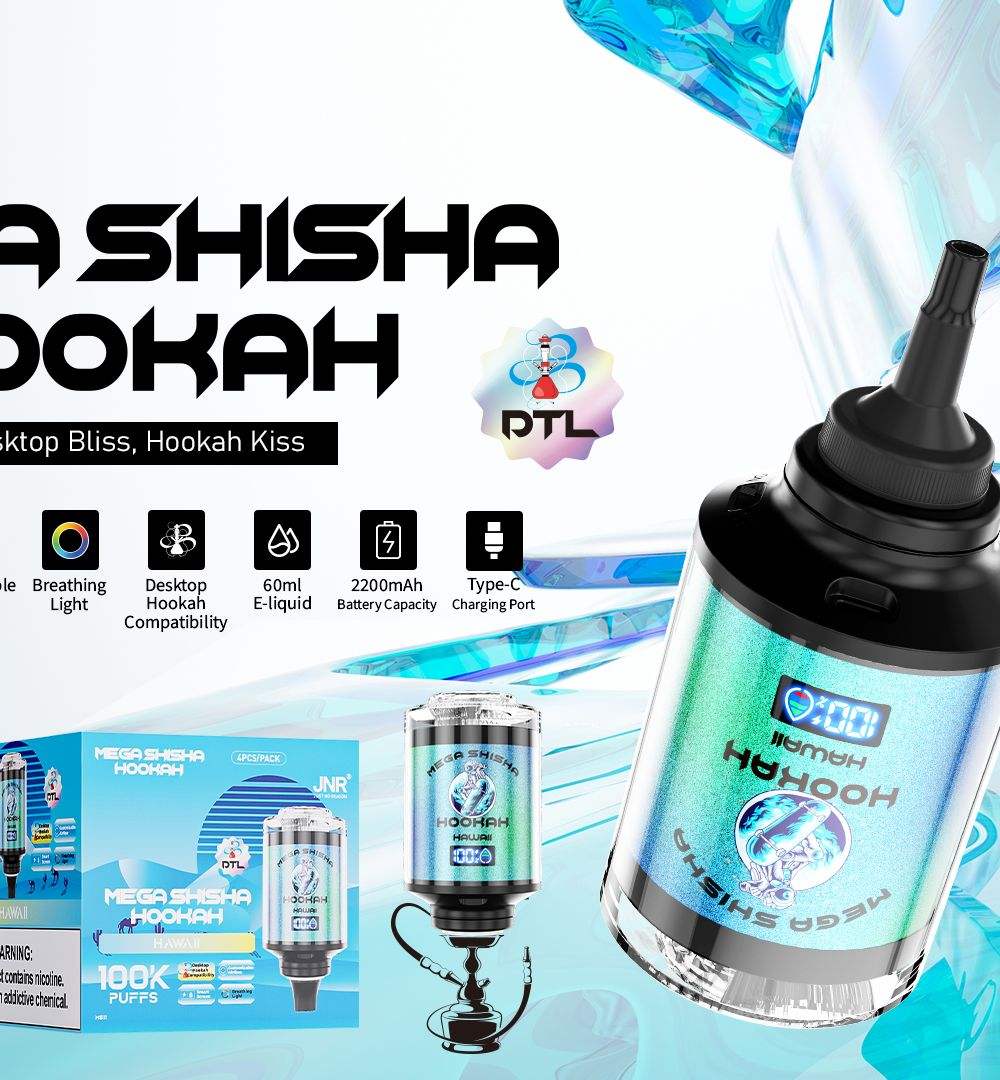JNR MEGA SHISHA HOOKAH 100000 Puffs  | Ultimate Vape | high-capacity - Vapo247