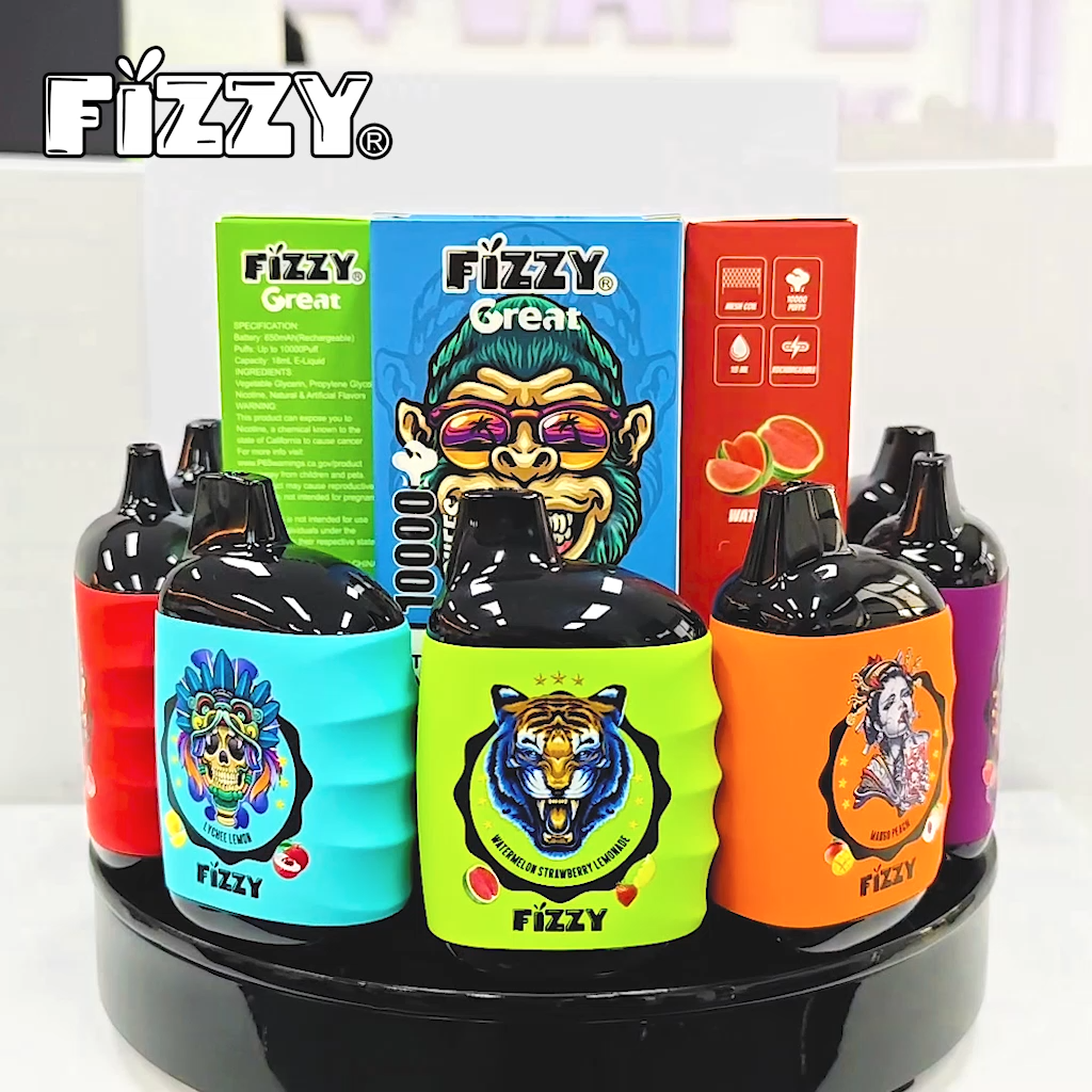 FIZZY Great 10000 Puffs Disposable Vape | Mesh Coil & 18ML E-Liquid - Vapo247