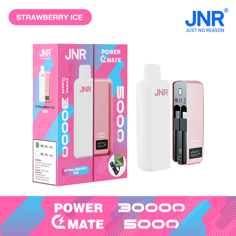 JNR POWER MATE 30000 Puffs Magnetic Connection| Power bank with cables| Smart screen Refill Disposable Vape - Vapo247
