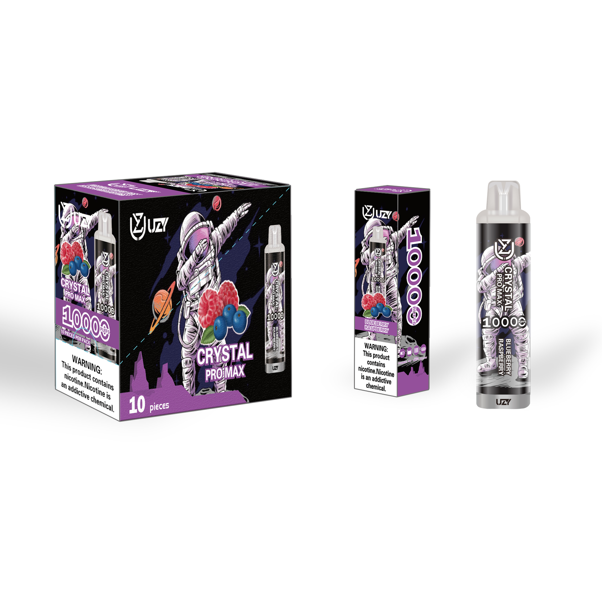 UZY Crystal Pro Max 10000 Puffs Rechargeable Disposable Vape - Vapo247