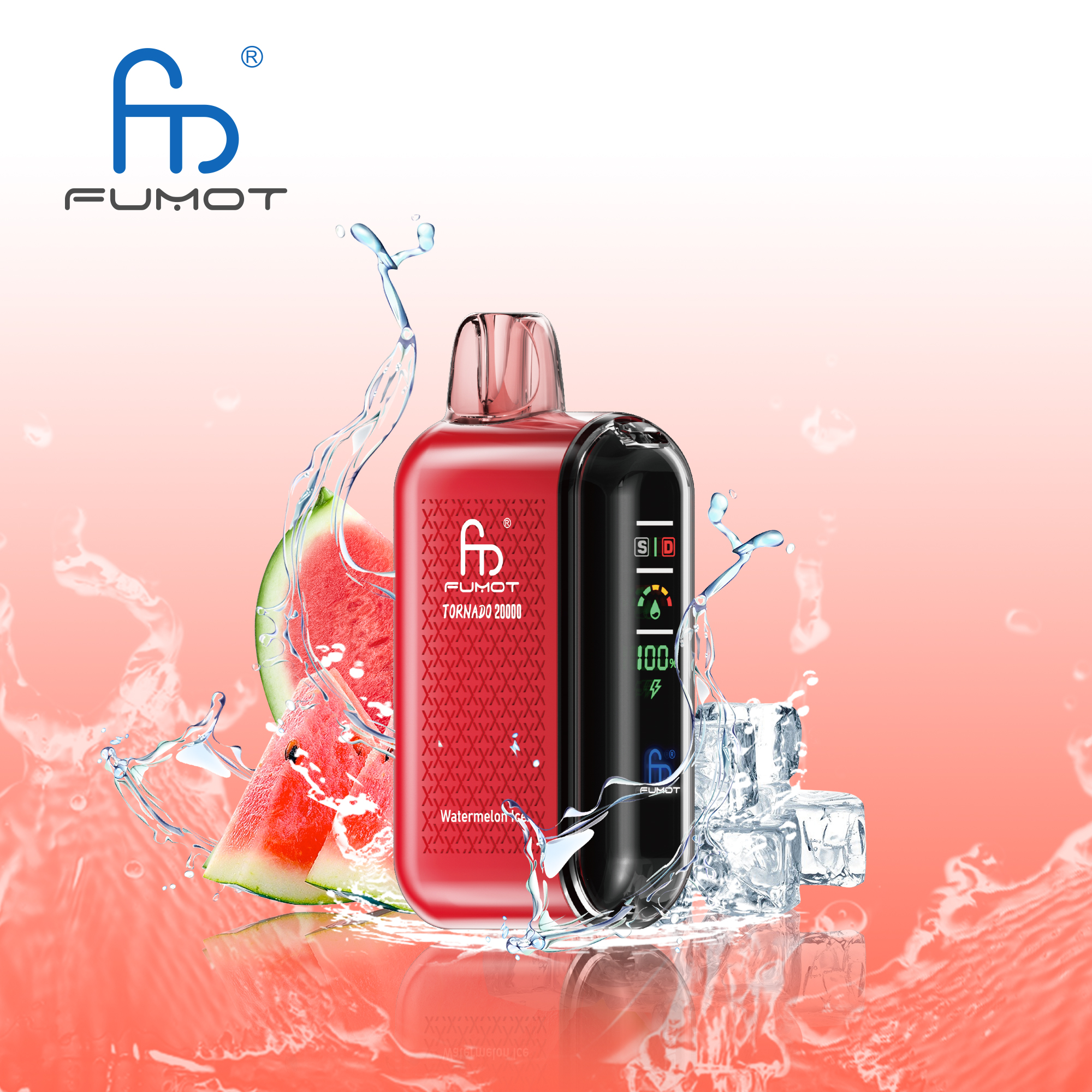 RANDM FUMOT Tornado 20000 Puffs LED Screen Display Adjustable Airflow Flavorful Disposable Vape - Vapo247