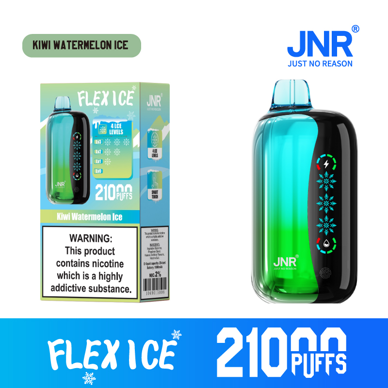 JNR FLEX ICE 21000 Puffs Adjustable Ice LED Screen Display Adjustable Airflow Disposable Vape - Vapo247