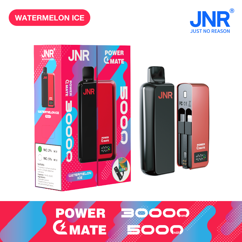 JNR POWER MATE 30000 Puffs Magnetic Connection Power bank with cables LED screen Disposable Vape - Vapo247