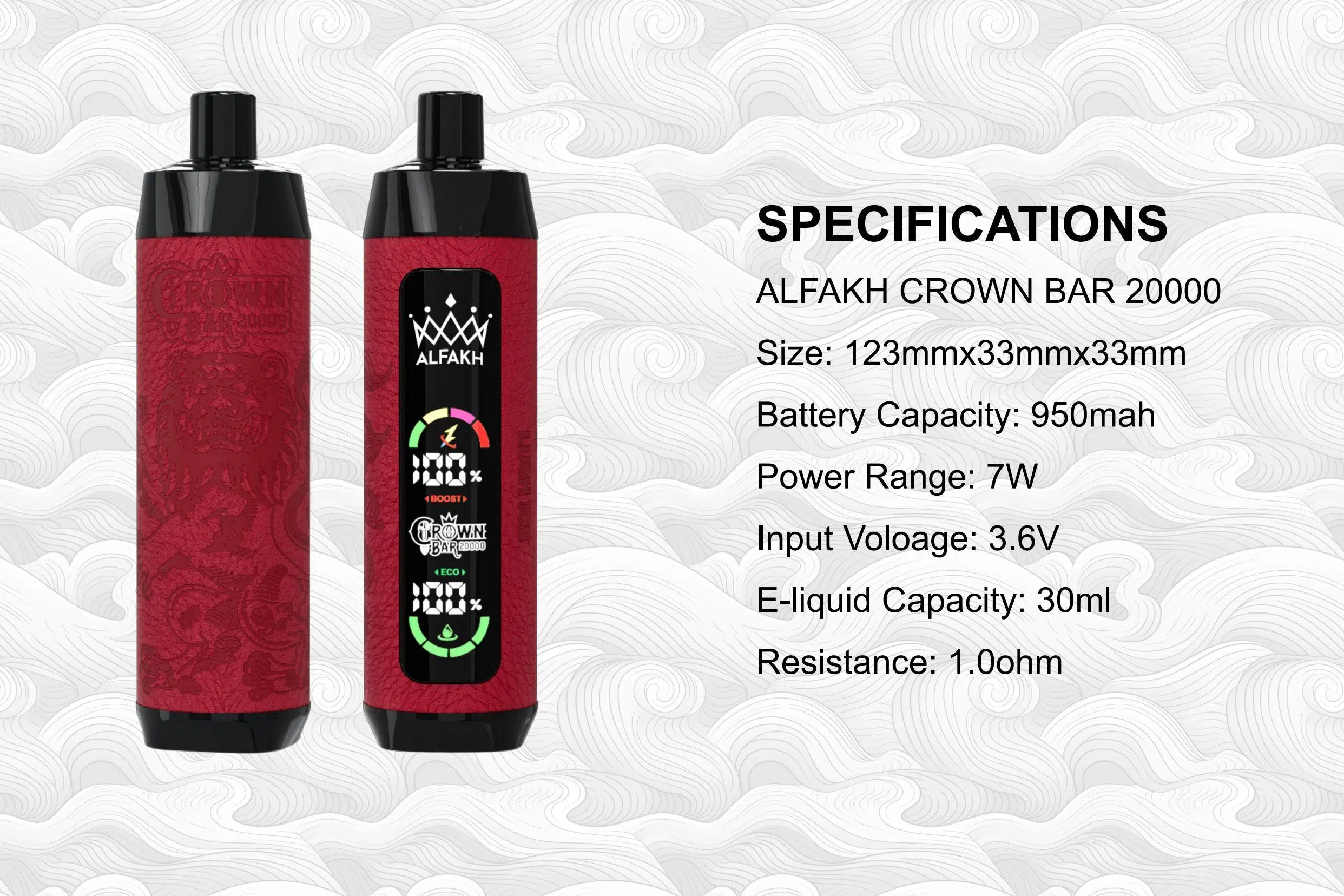 AL FAKHER CROWN BAR 15000 Puffs Disposable Vape: The Ultimate Choice for Luxury Vaping - Vapo247