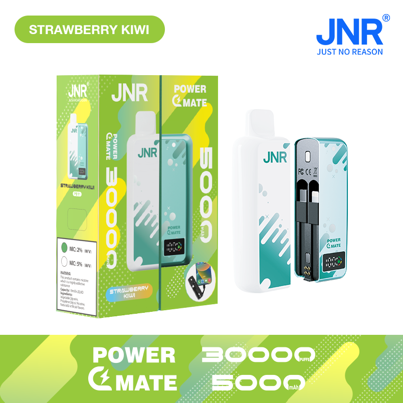 JNR POWER MATE 30000 Puffs Magnetic Connection Power bank with cables LED screen Disposable Vape - Vapo247