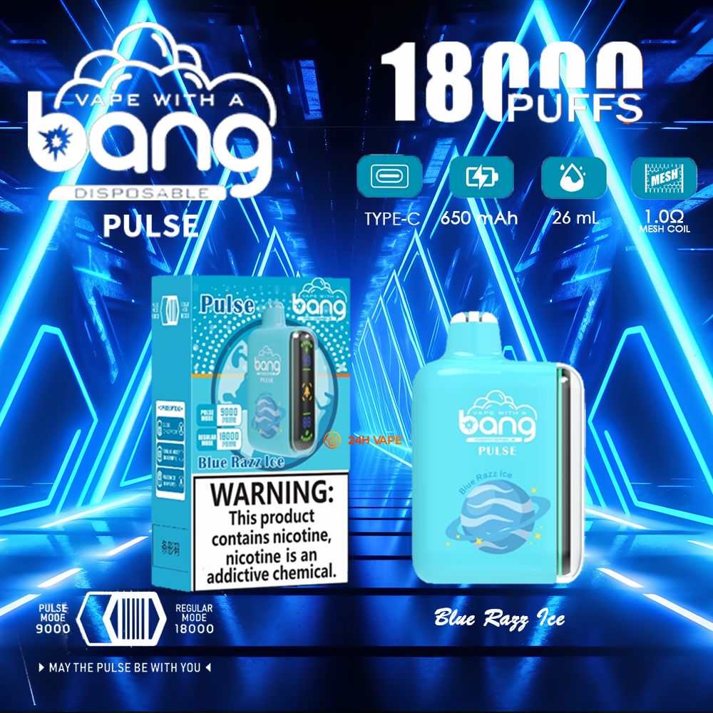 Bang Pulse 9000-18000 Puffs Adjustable Airflow Disposable Vape - Vapo247