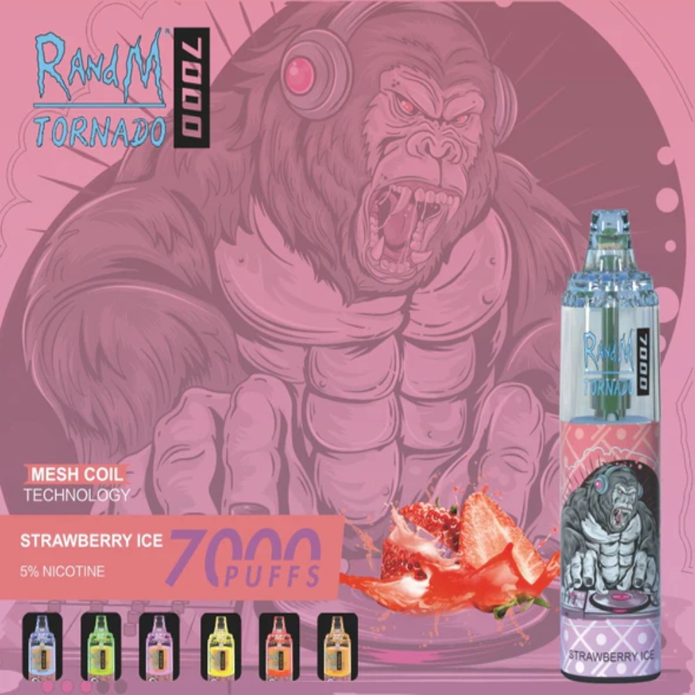 RANDM FUMOT Tornado 7000 Puffs Adjustable Airflow Visual Liquid Disposable Vape - Vapo247