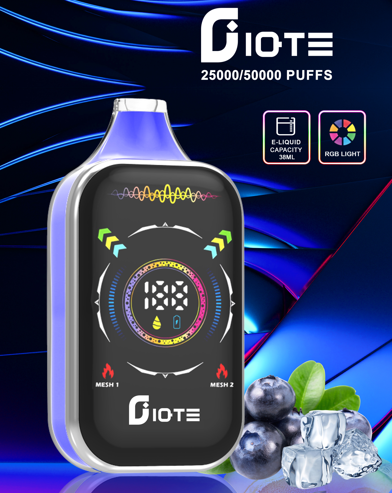 IQTE Hyper Vape 50000 Puffs Screen Display Disposable Vape - Vapo247