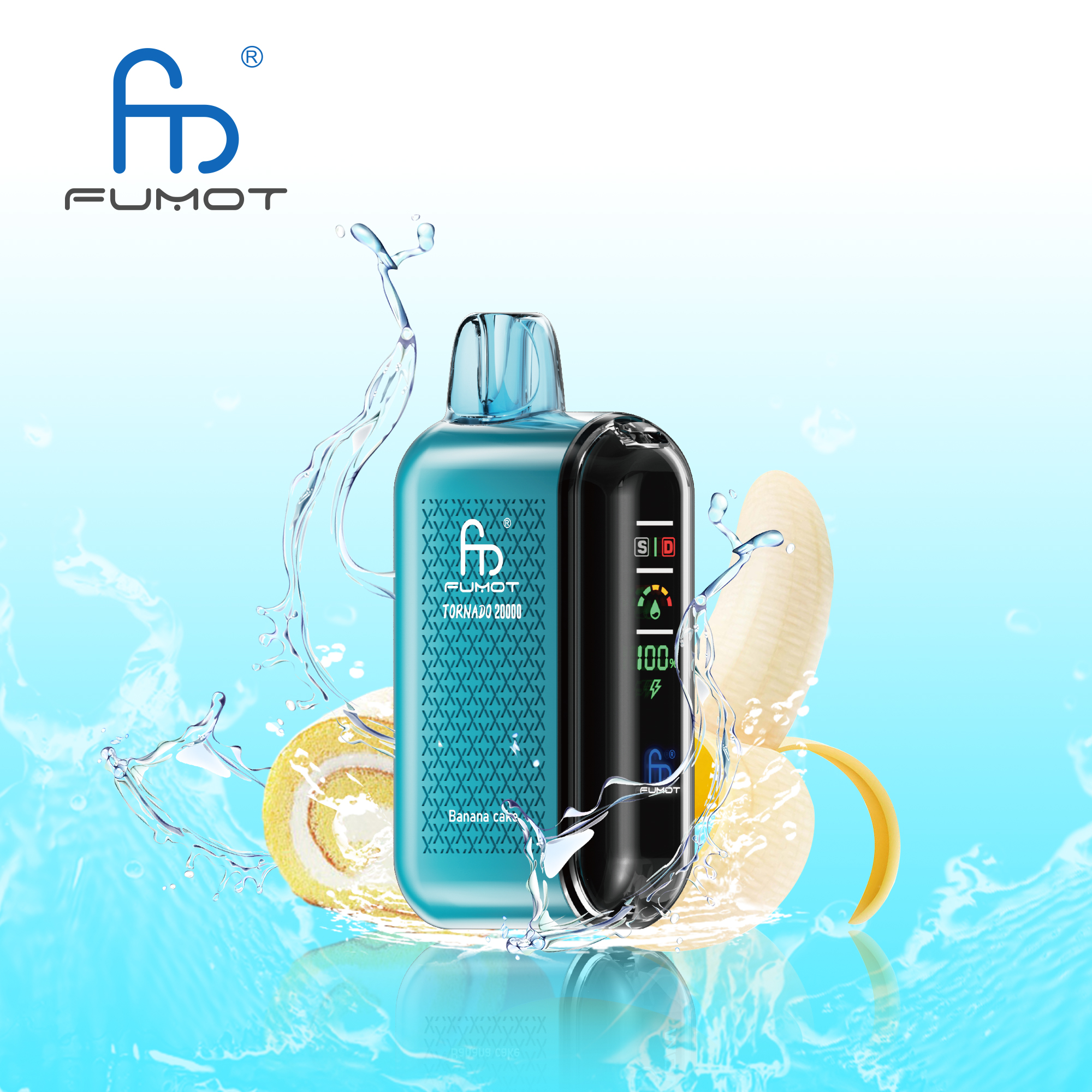 RANDM FUMOT Tornado 20000 Puffs LED Screen Display Adjustable Airflow Flavorful Disposable Vape - Vapo247