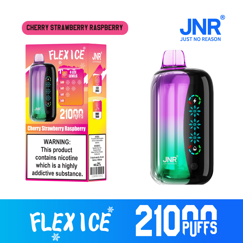 JNR FLEX ICE 21000 Puffs Adjustable Ice LED Screen Display Adjustable Airflow Disposable Vape - Vapo247