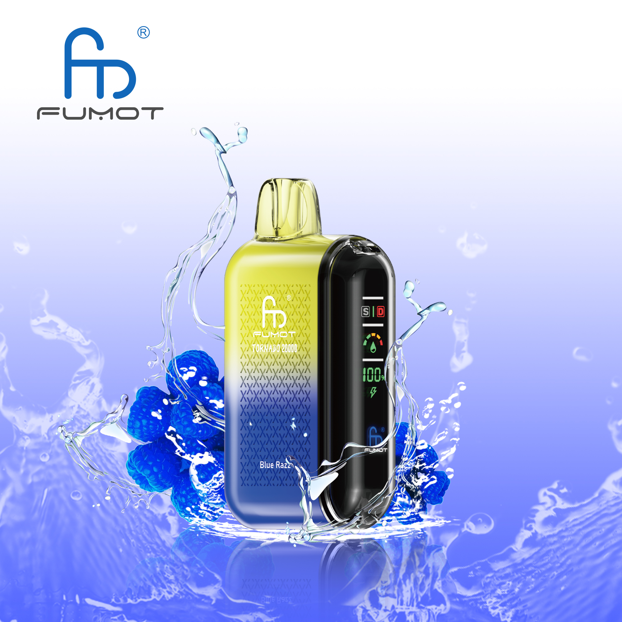 RANDM FUMOT Tornado 20000 Puffs LED Screen Display Adjustable Airflow Flavorful Disposable Vape - Vapo247