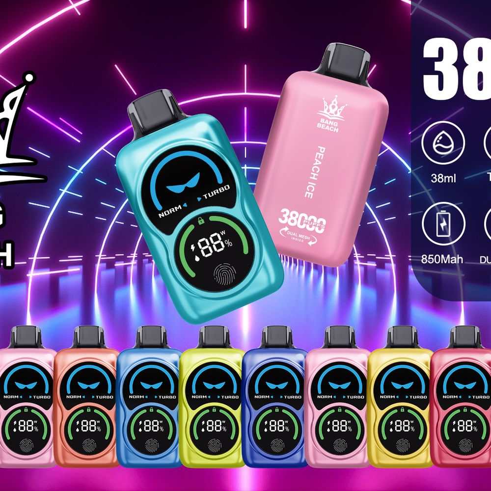 Bang Beach 38000 Puffs Fingerprint LED Display Disposable Vape - Vapo247