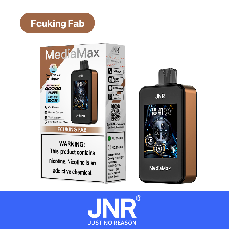 JNR Media Max 40000 Puffs | Large screen  |  phone function | Disposable Vape - Vapo247