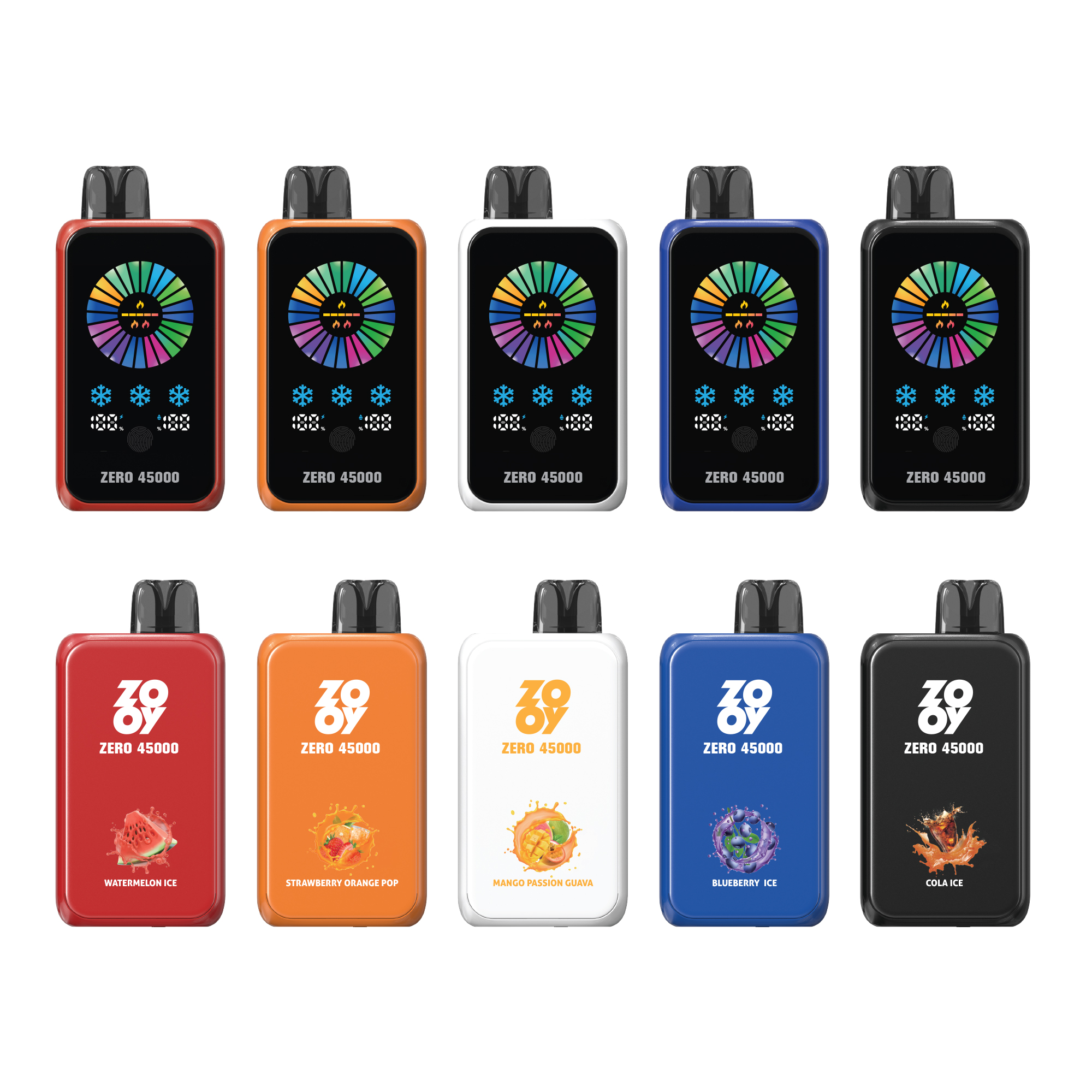 ZOOY ZERO 45000 Puffs Adjustable Nicotine/Ice Level | LCD Screen Display | Adjustable Airflow Disposable Vape - Vapo247