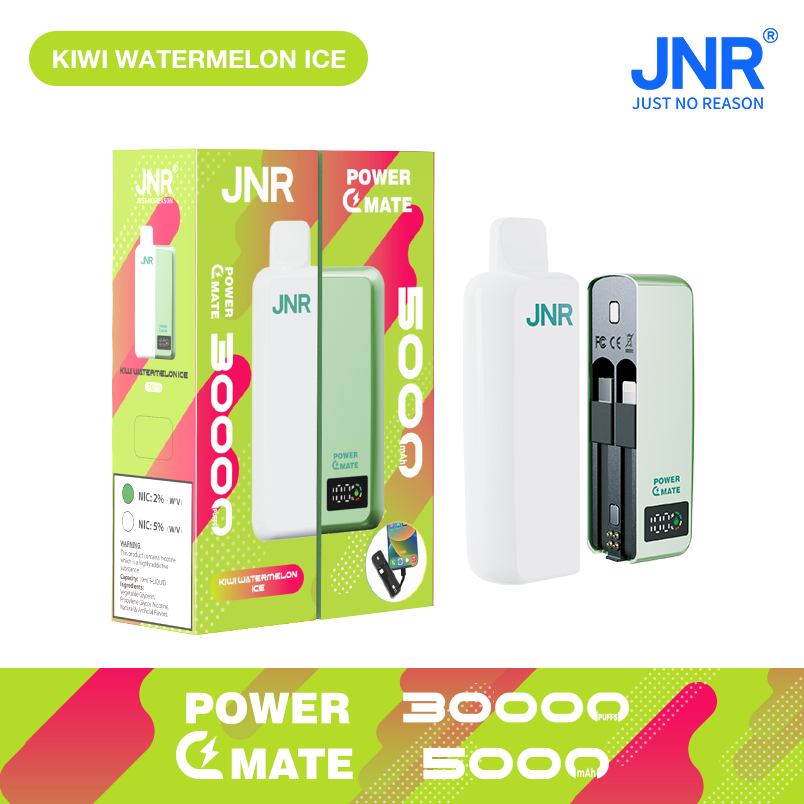 JNR POWER MATE 30000 Puffs Magnetic Connection Power bank with cables LED screen Disposable Vape - Vapo247