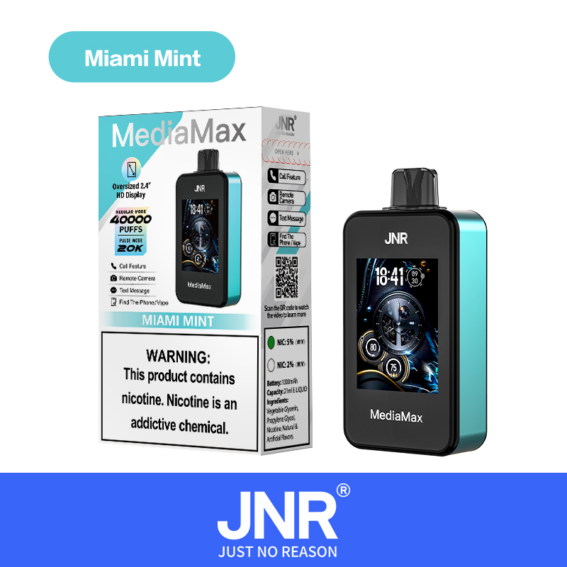 JNR Media Max 40000 Puffs | Large screen  |  phone function | Disposable Vape - Vapo247