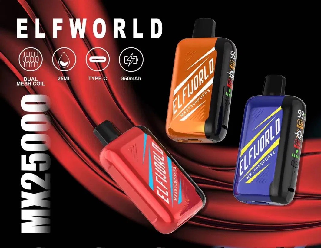 Elfworld mx25000 Puffs 3D Screen Display Disposable Vape - Vapo247