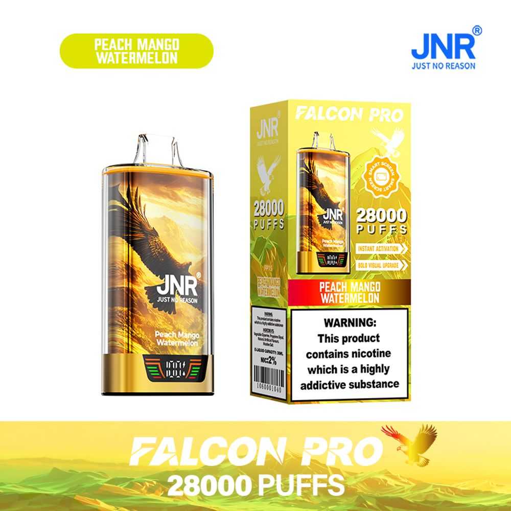 JNR FALCON PRO 28K Puffs | 30ml capacity | smart digital display - Vapo247
