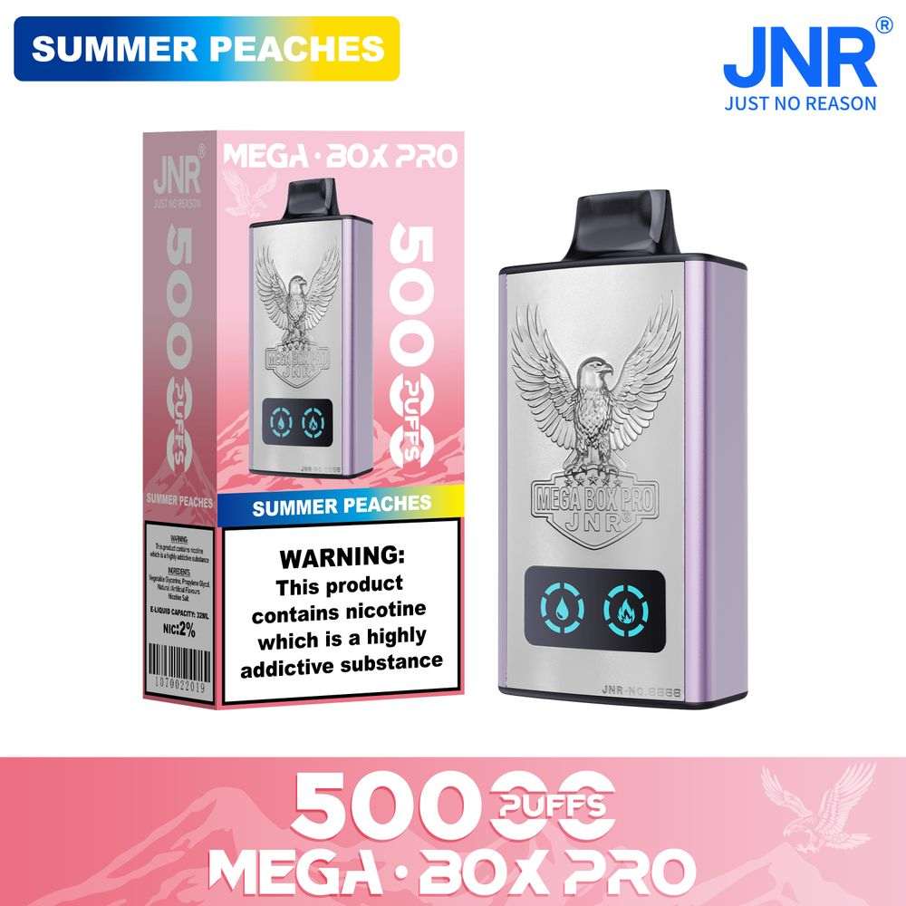 JNR MEGA BOX Pro 50000  Puffs  |  Authentic Disposable Vape |  Low Nicotine Bulk - Vapo247