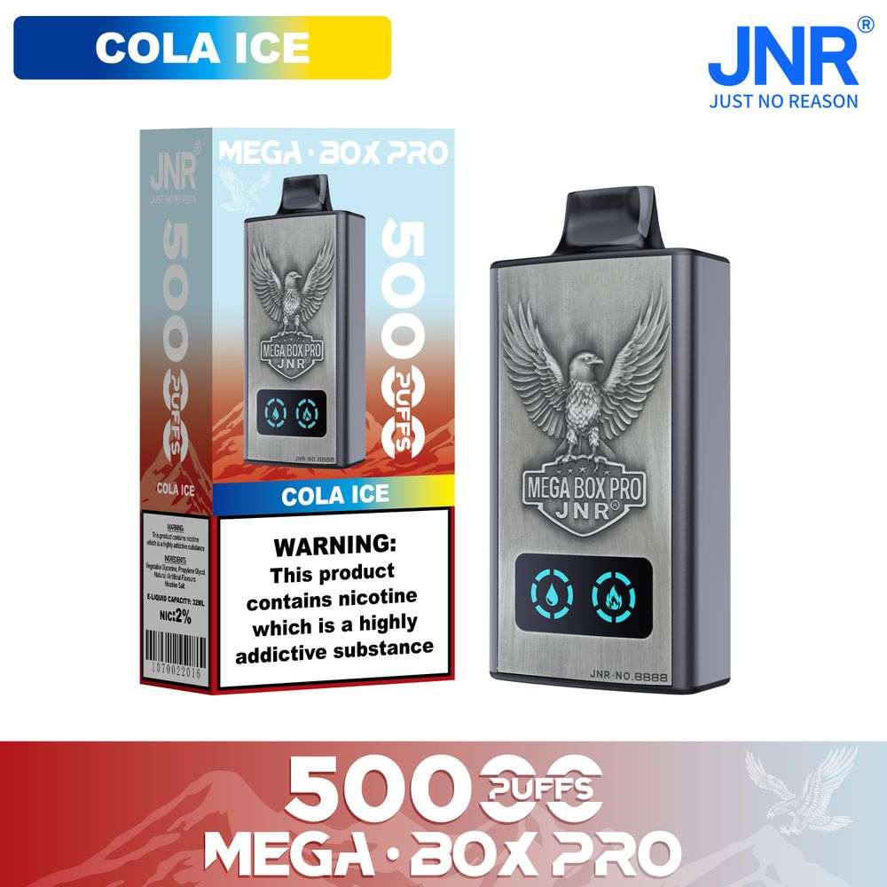 JNR MEGA BOX Pro 50000  Puffs  |  Authentic Disposable Vape |  Low Nicotine Bulk - Vapo247