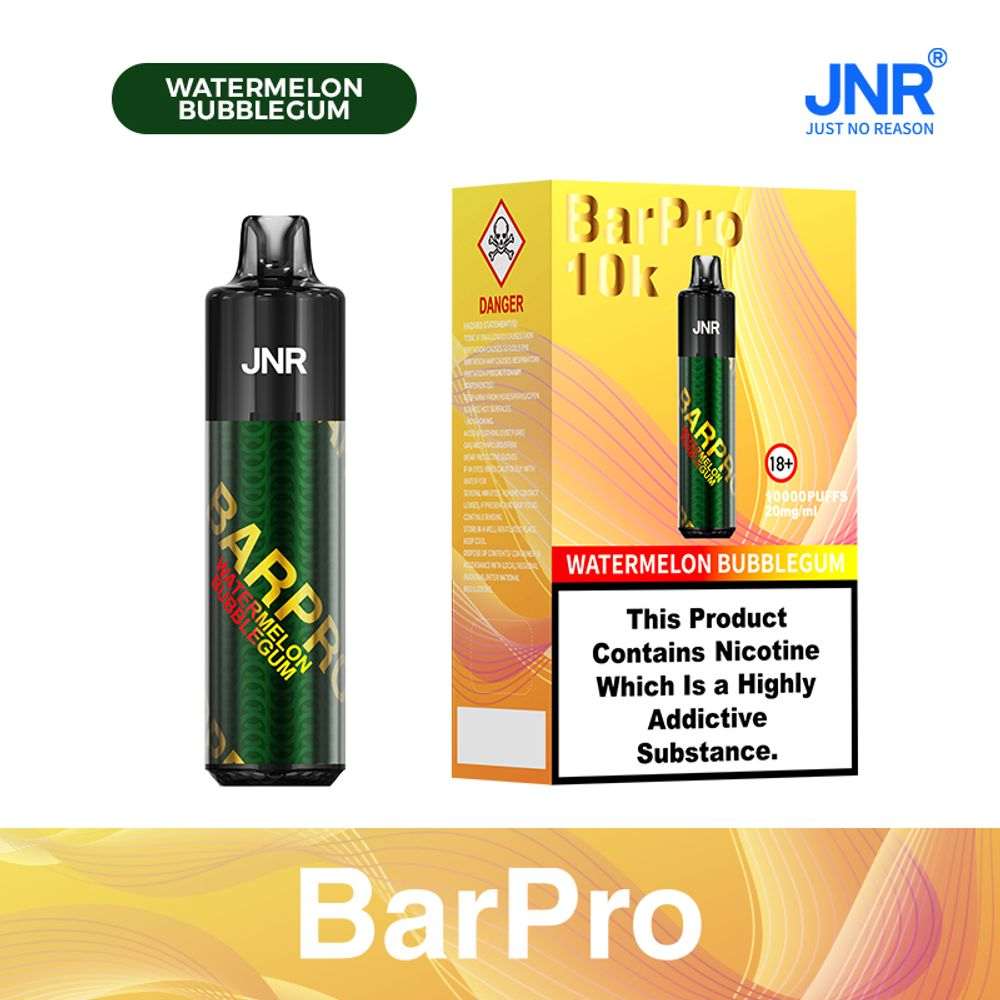 JNR Bar Pro 10000 Puffs Prefilled Pod Vape Kit Visual Liquid Disposable Vape - Vapo247