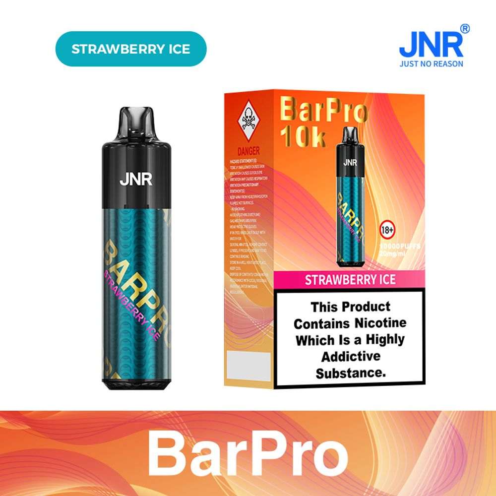 JNR Bar Pro 10000 Puffs Prefilled Pod Vape Kit Visual Liquid Disposable Vape - Vapo247