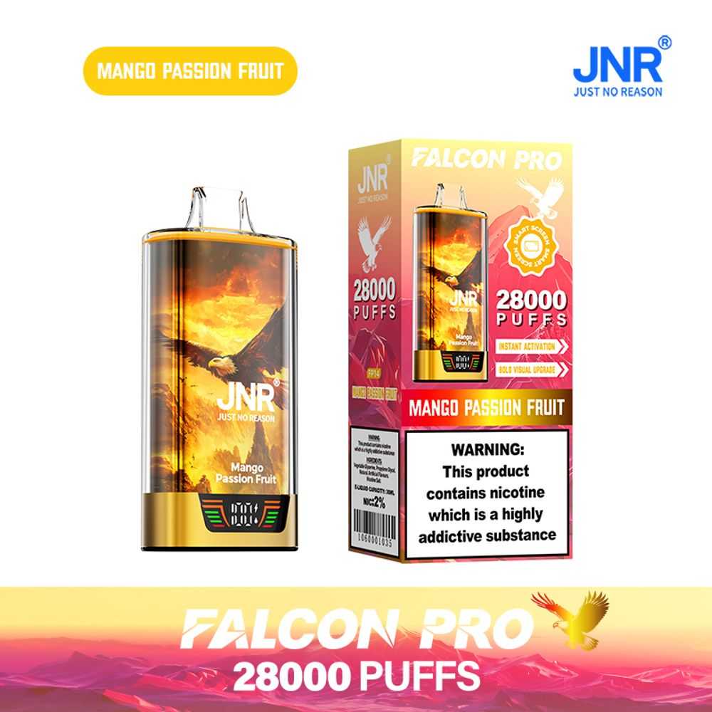 JNR FALCON PRO 28K Puffs | 30ml capacity | smart digital display - Vapo247