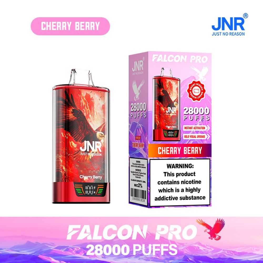 JNR FALCON PRO 28K Puffs | 30ml capacity | smart digital display - Vapo247