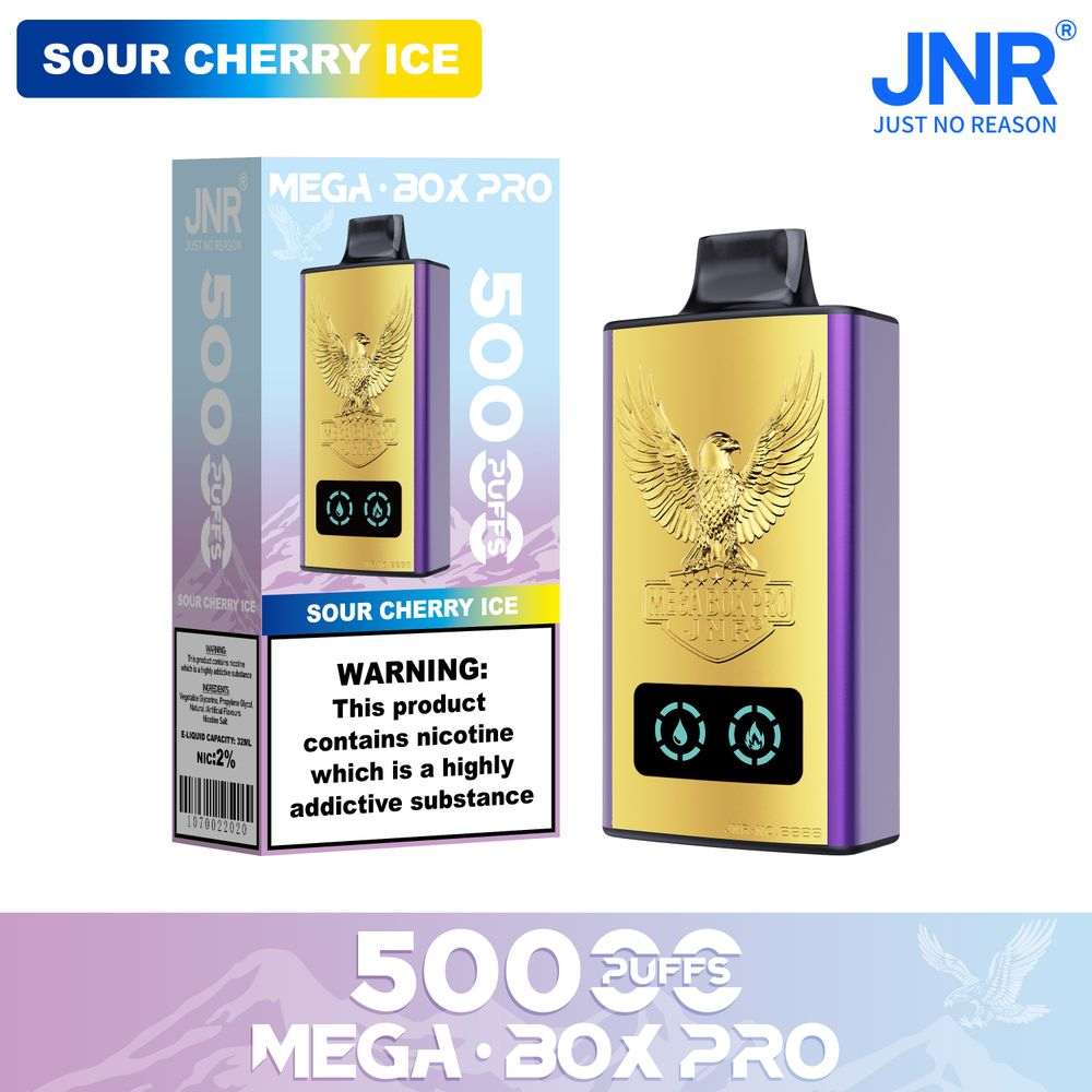JNR MEGA BOX Pro 50000  Puffs  |  Authentic Disposable Vape |  Low Nicotine Bulk - Vapo247