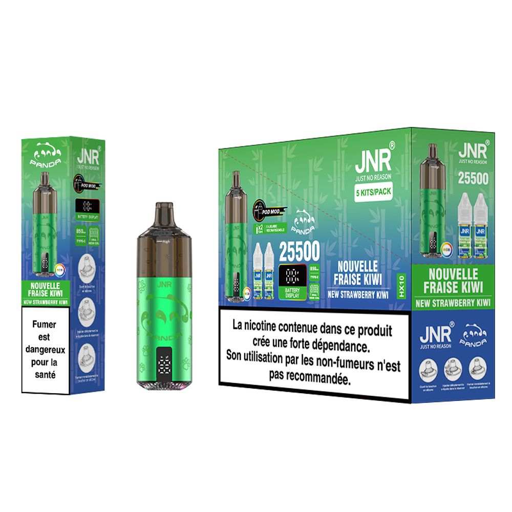 JNR Panda 25500 Puffs Disposable Vape |  Long-lasting pod vape  | replaceable dual mesh pods |  850mAh battery - Vapo247