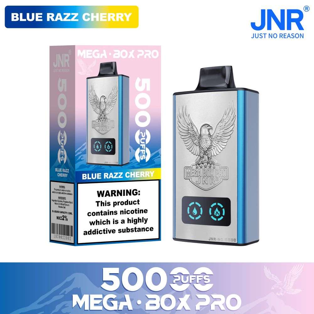JNR MEGA BOX Pro 50000 Puffs Authentic Disposable Vape Low Nicotine Bulk Buy Wholesale - Vapo247