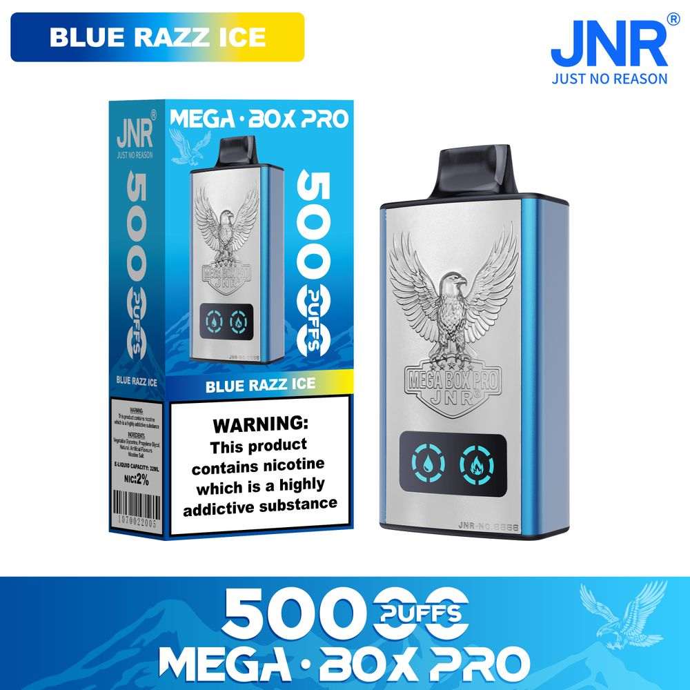 JNR MEGA BOX Pro 50000  Puffs  |  Authentic Disposable Vape |  Low Nicotine Bulk - Vapo247