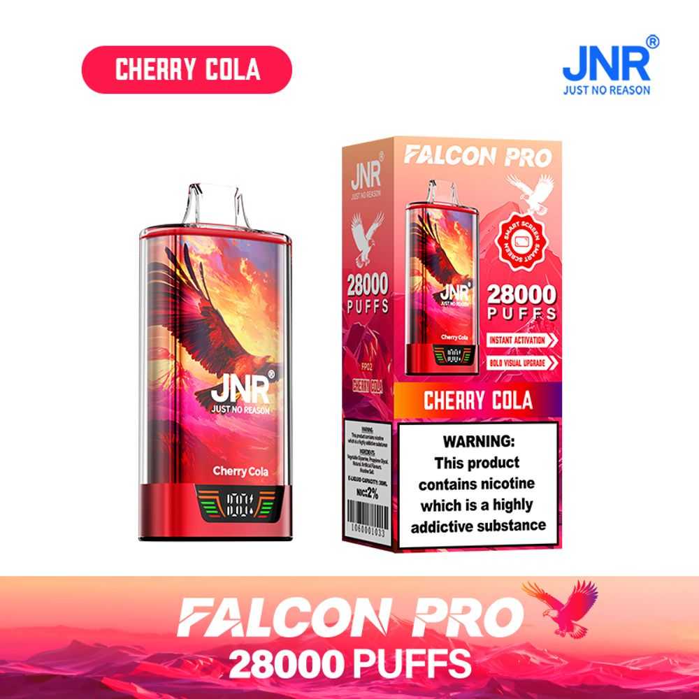 JNR FALCON PRO 28K Puffs | 30ml capacity | smart digital display - Vapo247