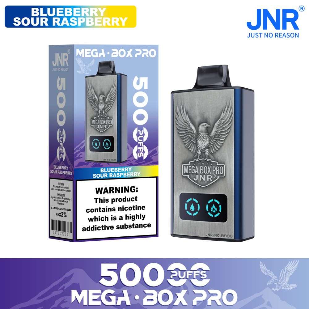 JNR MEGA BOX Pro 50000  Puffs  |  Authentic Disposable Vape |  Low Nicotine Bulk - Vapo247