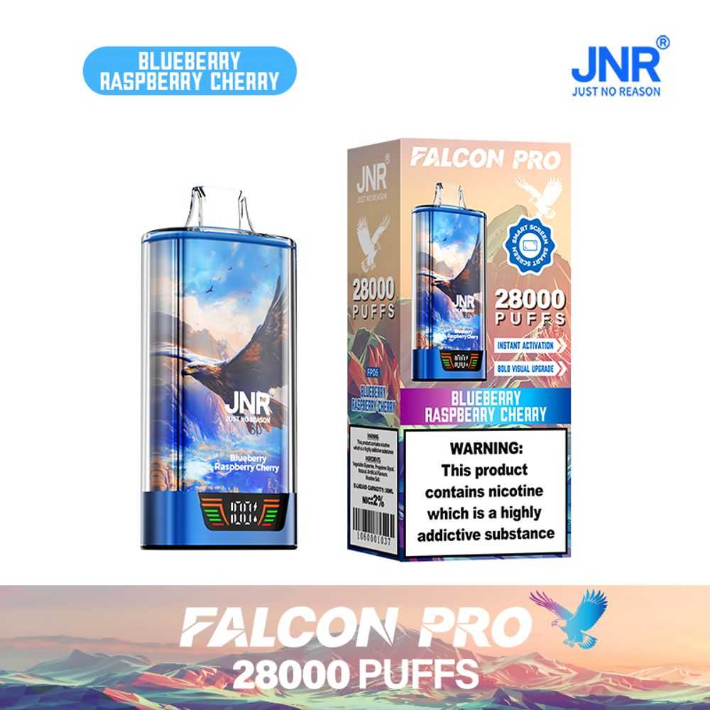 JNR FALCON PRO 28K Puffs | 30ml capacity | smart digital display - Vapo247