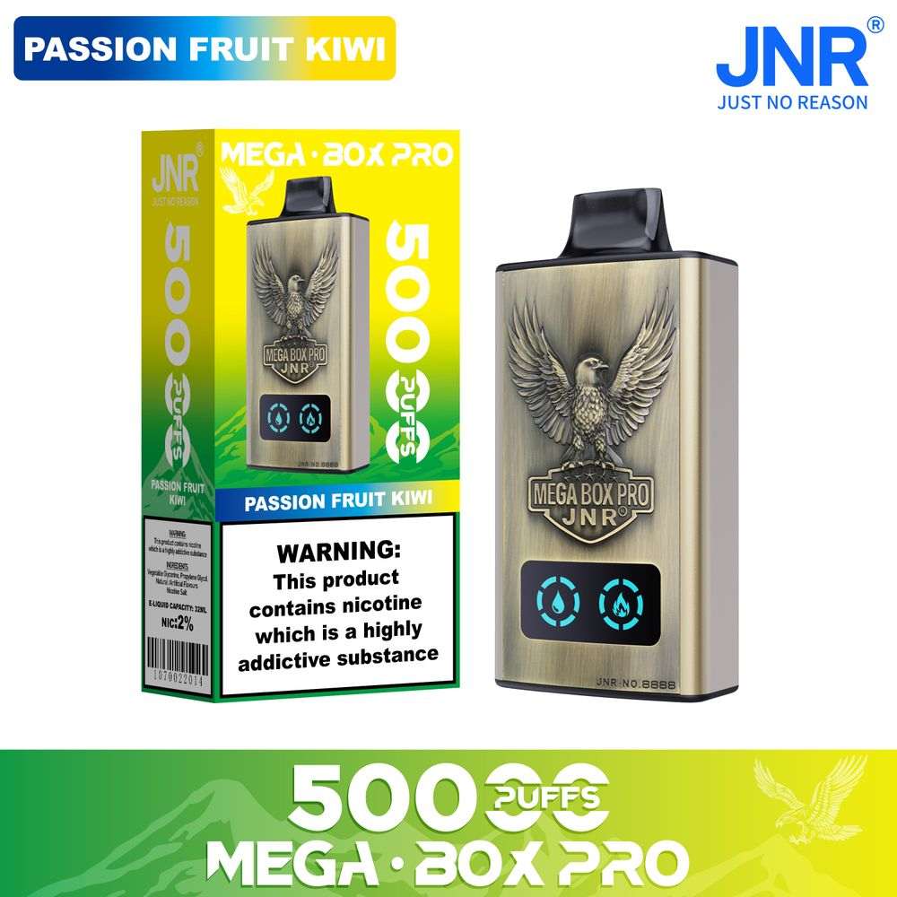 JNR MEGA BOX Pro 50000  Puffs  |  Authentic Disposable Vape |  Low Nicotine Bulk - Vapo247