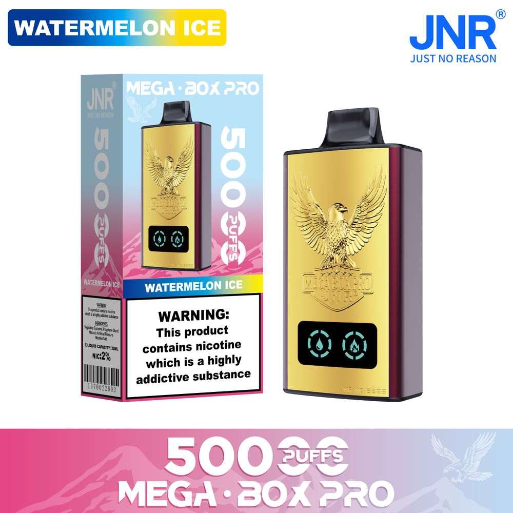 JNR MEGA BOX Pro 50000  Puffs  |  Authentic Disposable Vape |  Low Nicotine Bulk - Vapo247