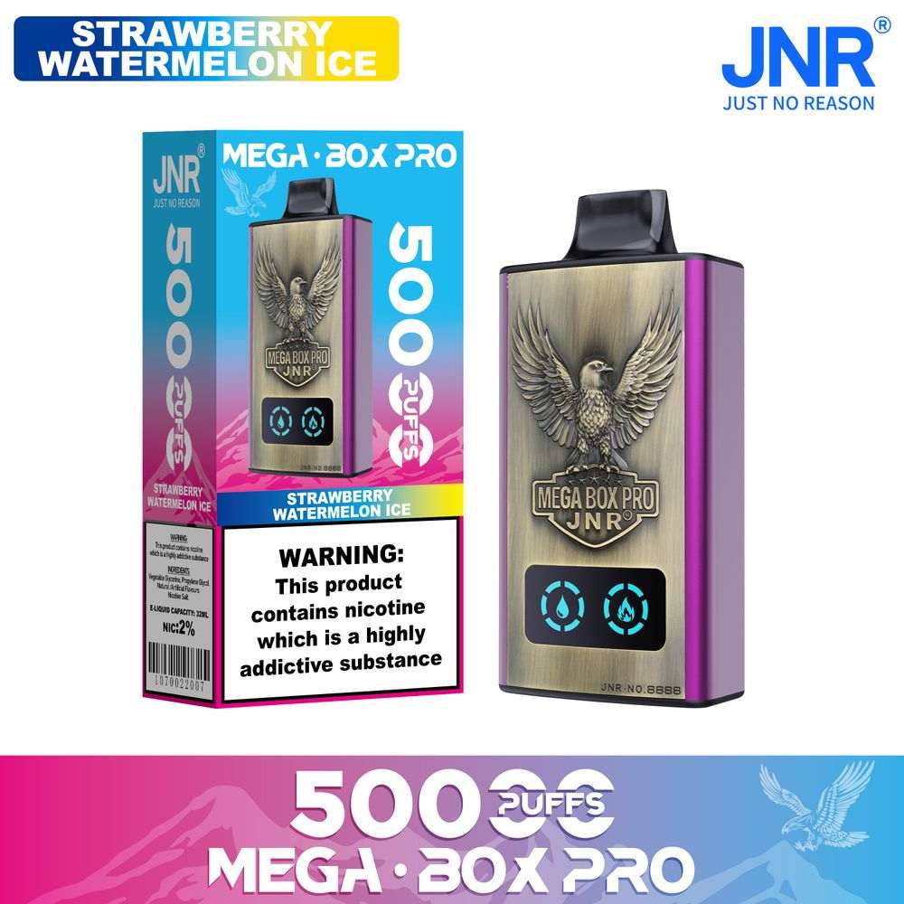 JNR MEGA BOX Pro 50000  Puffs  |  Authentic Disposable Vape |  Low Nicotine Bulk - Vapo247