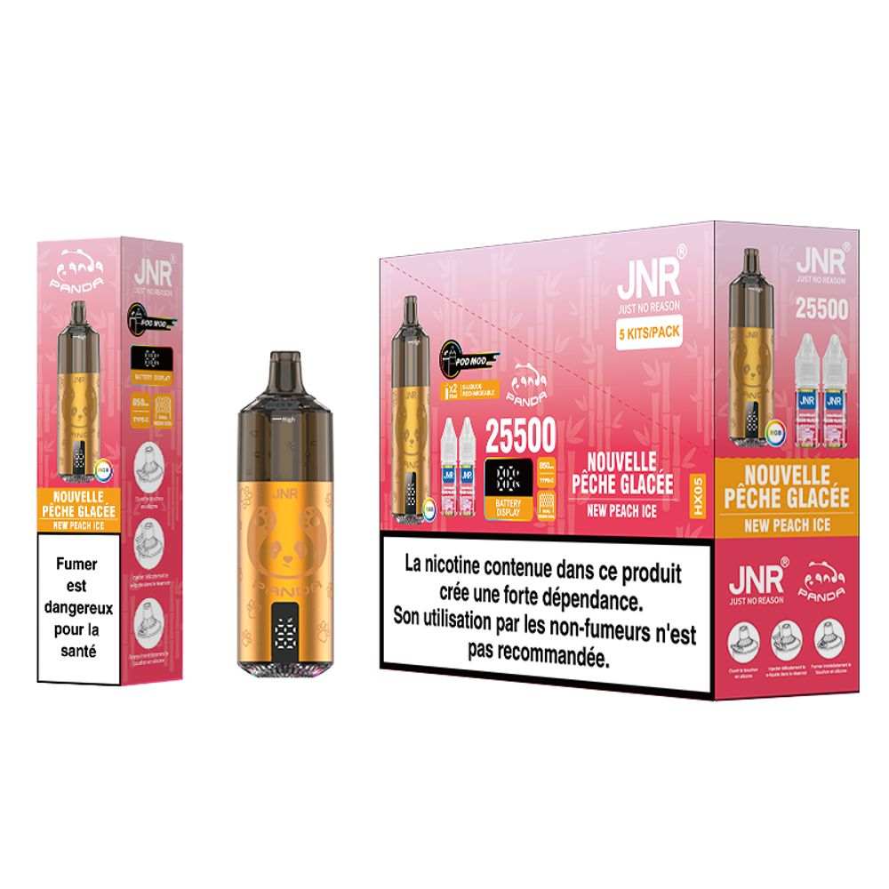JNR Panda 25500 Puffs Disposable Vape |  Long-lasting pod vape  | replaceable dual mesh pods |  850mAh battery - Vapo247