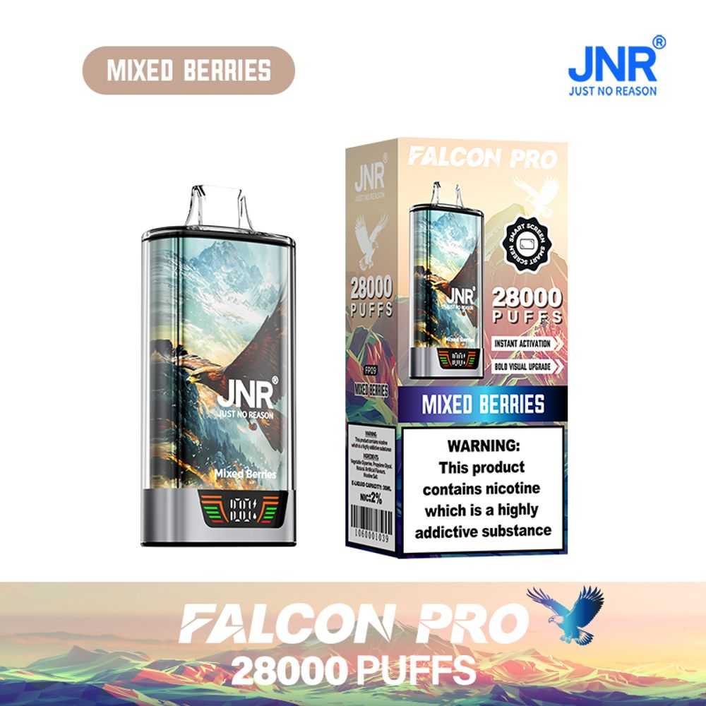 JNR FALCON PRO 28K Puffs | 30ml capacity | smart digital display - Vapo247