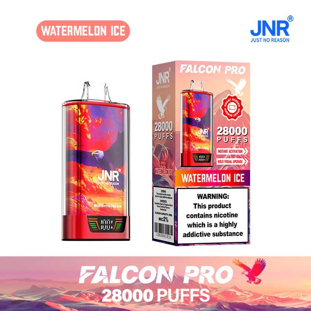 JNR FALCON PRO 28K Puffs | 30ml capacity | smart digital display - Vapo247
