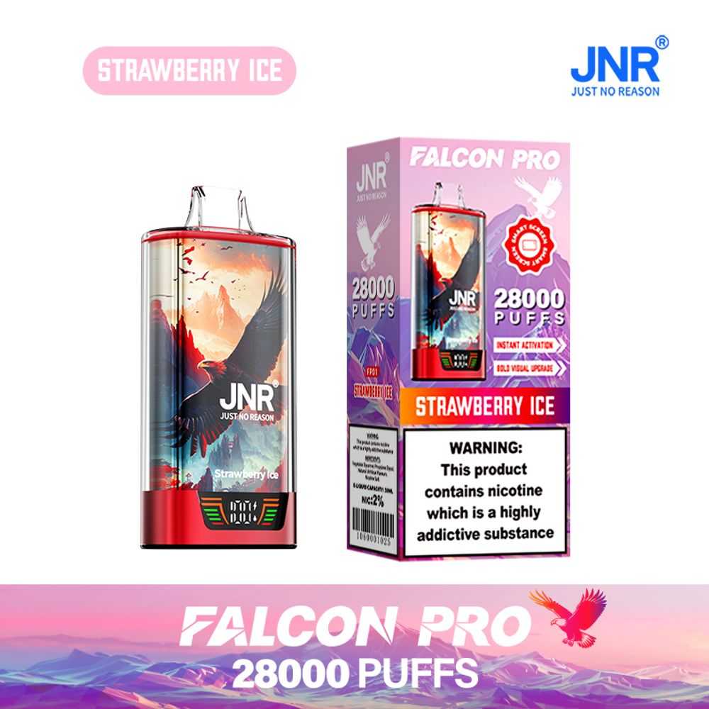 JNR FALCON PRO 28K Puffs | 30ml capacity | smart digital display - Vapo247