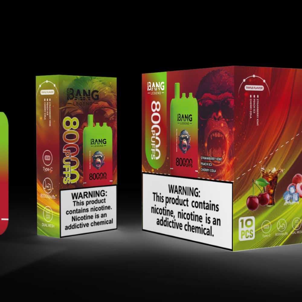 Bang Leader 80K Puffs triple flavor dual mesh Type-C rechargeable bulk disposable vape - Vapo247