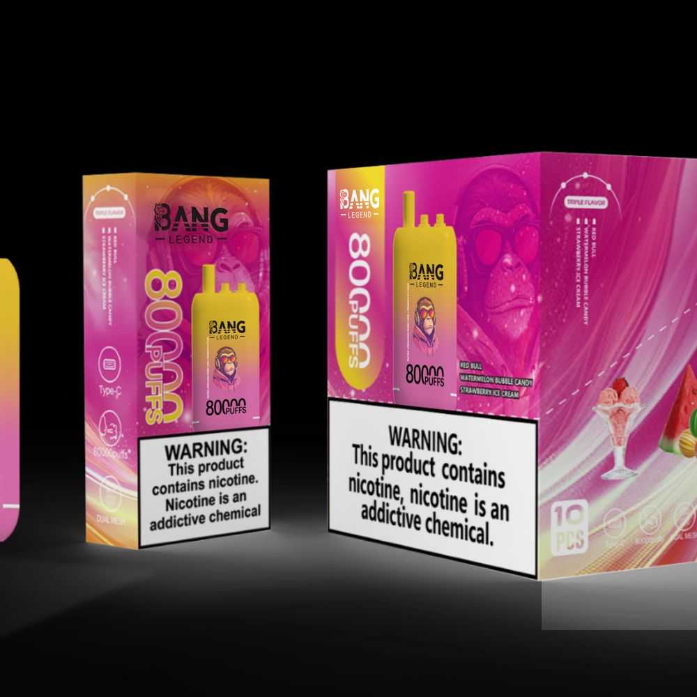 Bang Leader 80K Puffs triple flavor dual mesh Type-C rechargeable bulk disposable vape - Vapo247