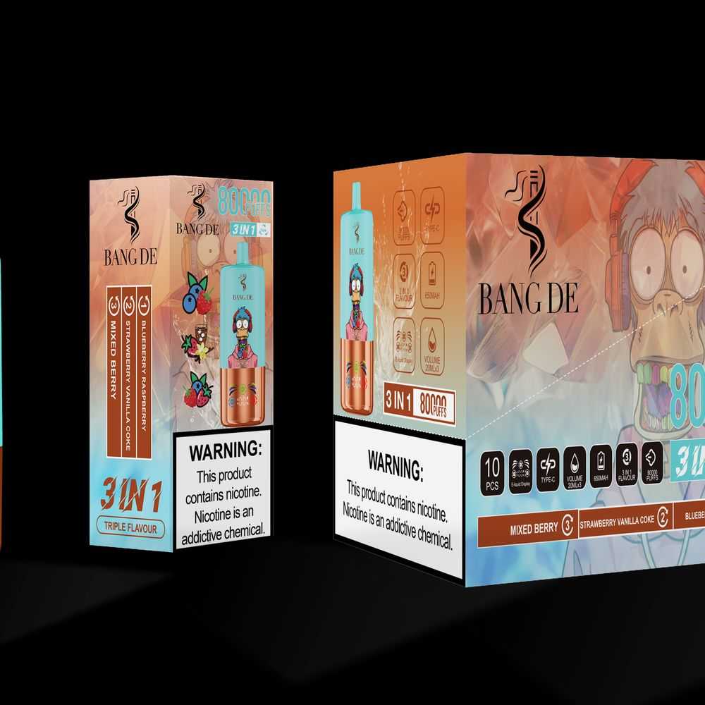 Bang DE Triple 80K puffs 3-in-1 flavor bulk disposable vape - Vapo247