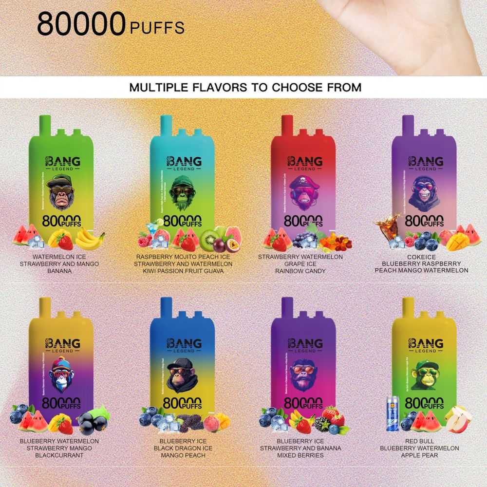 Bang Leader 80K Puffs triple flavor dual mesh Type-C rechargeable bulk disposable vape - Vapo247