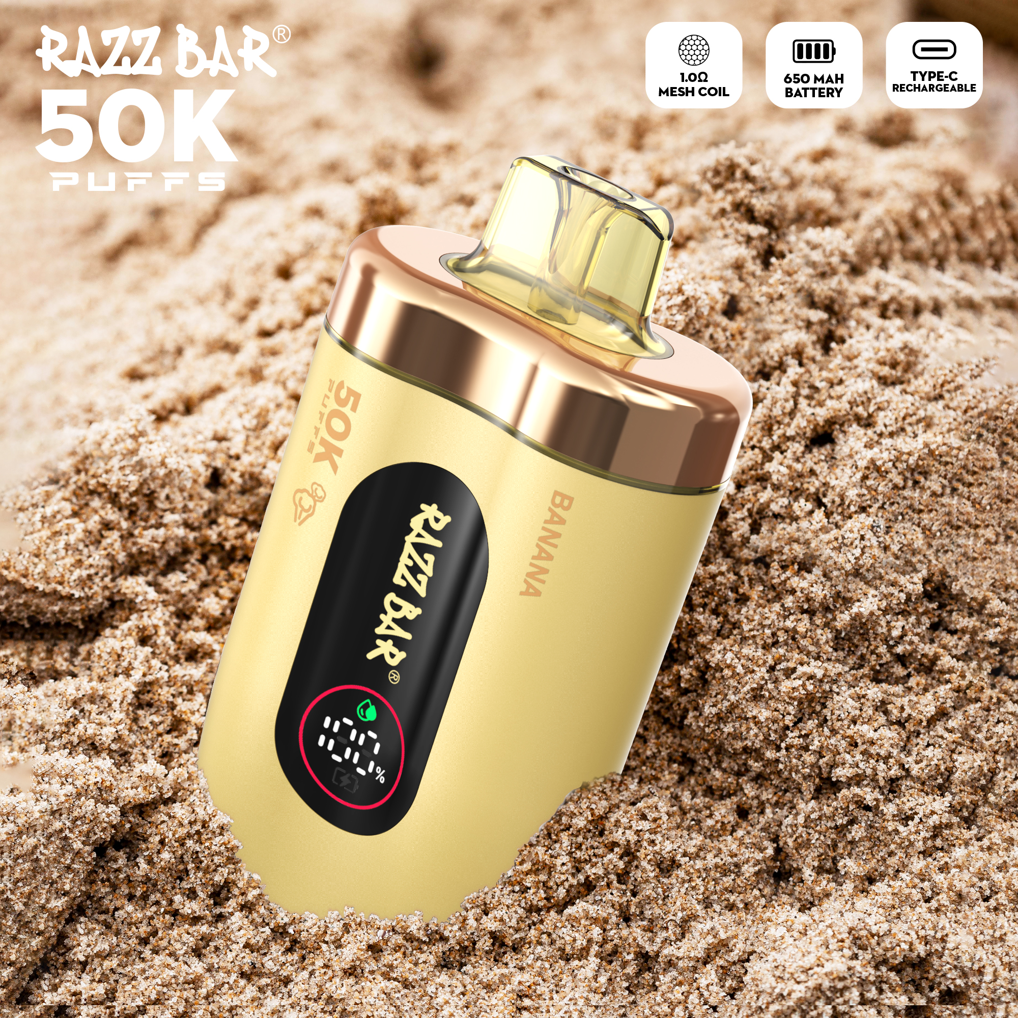RAZZ BAR 50000 PUFF LED Screen Display 16 Flavors Disposable Vape - Vapo247
