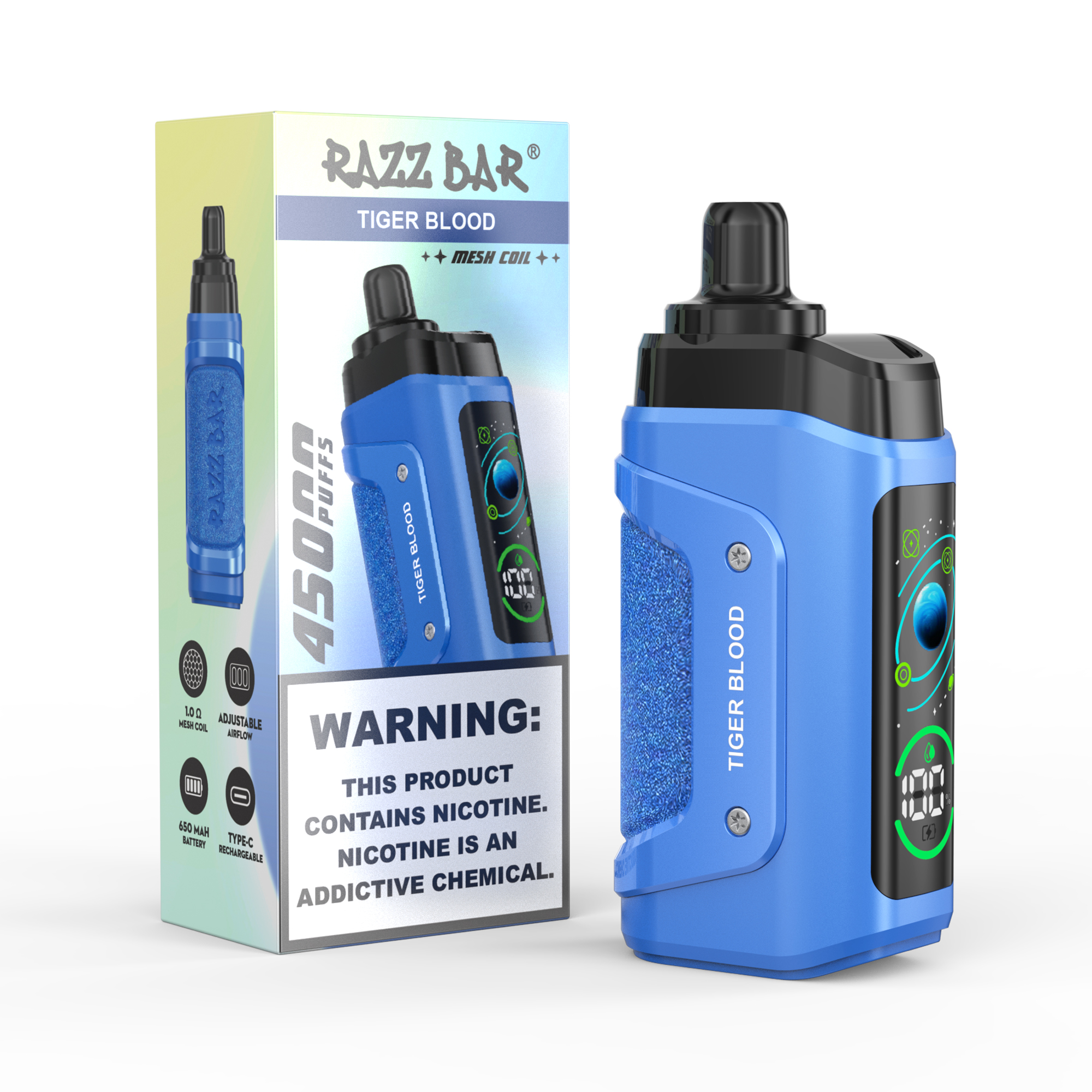 RAZZ BAR 45000 PUFF LED Screen Display Adjustable Airflow 2%5% Nicotine Disposable Vape - Vapo247