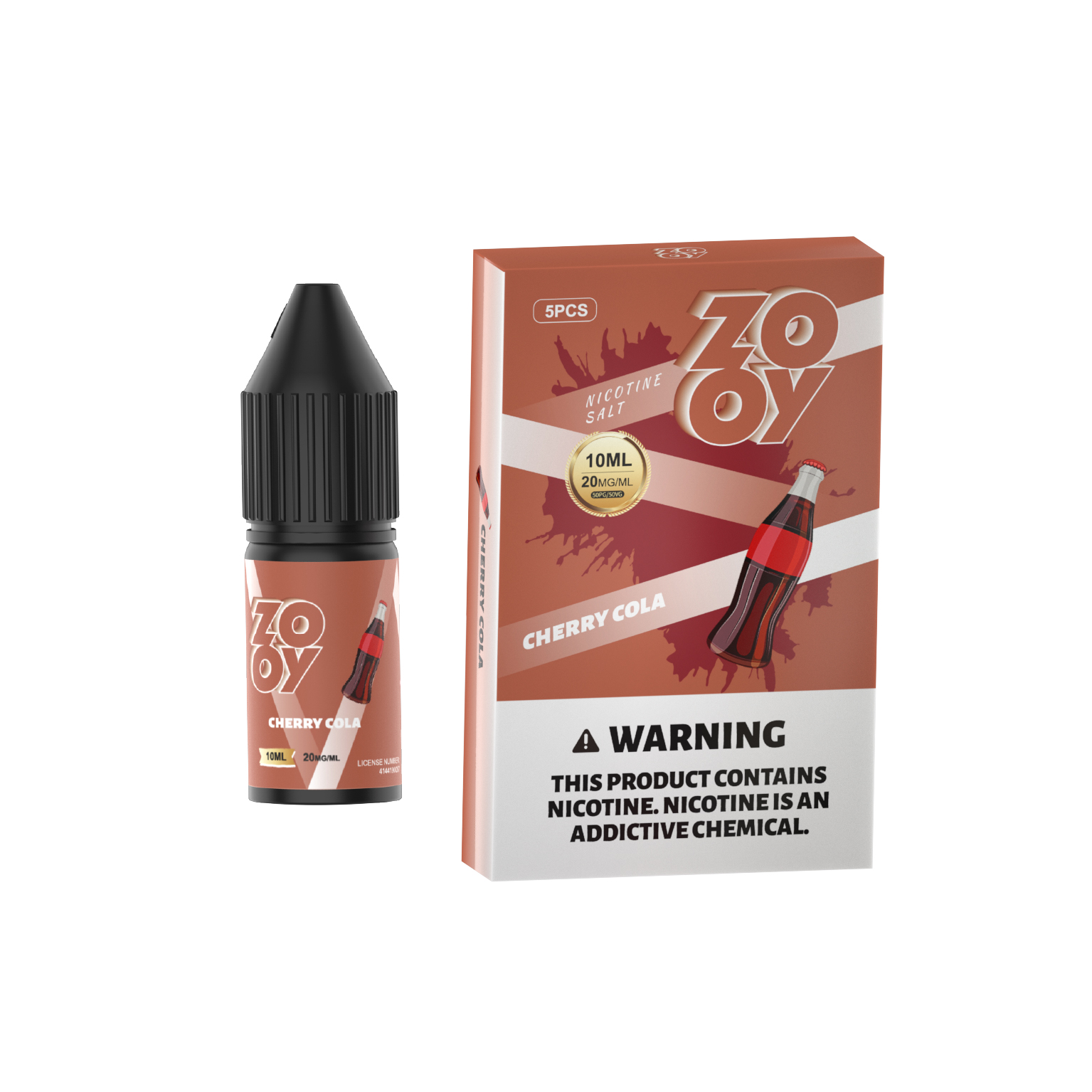 ZOOY VAPE E-LIQUID 10ML 20MG High Concentration Rich Flavor Nicotine Salt - Vapo247